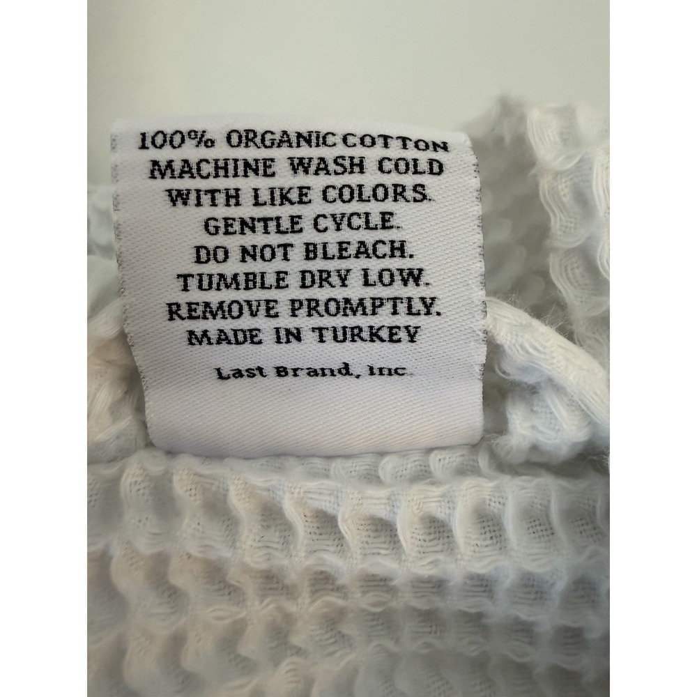 Quince Organic cotton Turkish Waffle Women's Bath Robe Size S - Picture 7 of 10